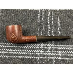 Burlington Carved Imported Briar Tobacco Pipe